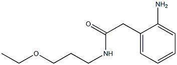 2-(2-aminophenyl)-N-(3-ethoxypropyl)acetamide Structure