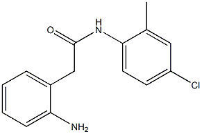 2-(2-aminophenyl)-N-(4-chloro-2-methylphenyl)acetamide 구조식 이미지