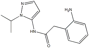 2-(2-aminophenyl)-N-[1-(propan-2-yl)-1H-pyrazol-5-yl]acetamide Structure