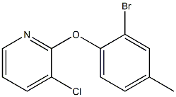 2-(2-bromo-4-methylphenoxy)-3-chloropyridine Structure