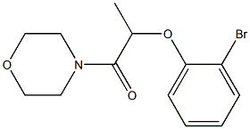 2-(2-bromophenoxy)-1-(morpholin-4-yl)propan-1-one Structure