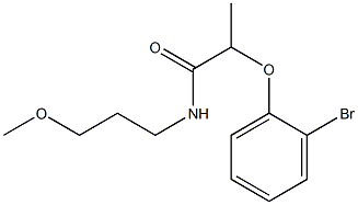 2-(2-bromophenoxy)-N-(3-methoxypropyl)propanamide Structure