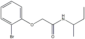 2-(2-bromophenoxy)-N-(sec-butyl)acetamide 구조식 이미지