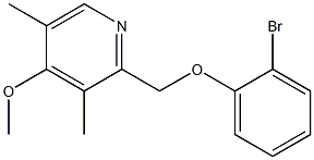 2-(2-bromophenoxymethyl)-4-methoxy-3,5-dimethylpyridine 구조식 이미지