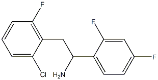 2-(2-chloro-6-fluorophenyl)-1-(2,4-difluorophenyl)ethan-1-amine 구조식 이미지