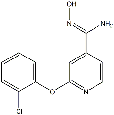 2-(2-chlorophenoxy)-N'-hydroxypyridine-4-carboximidamide Structure