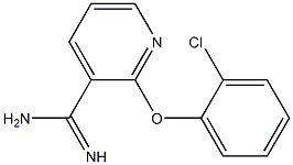 2-(2-chlorophenoxy)pyridine-3-carboximidamide Structure