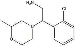 2-(2-chlorophenyl)-2-(2-methylmorpholin-4-yl)ethanamine 구조식 이미지