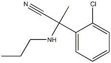 2-(2-chlorophenyl)-2-(propylamino)propanenitrile 구조식 이미지