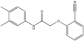 2-(2-cyanophenoxy)-N-(3,4-dimethylphenyl)acetamide Structure