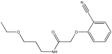 2-(2-cyanophenoxy)-N-(3-ethoxypropyl)acetamide Structure