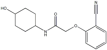 2-(2-cyanophenoxy)-N-(4-hydroxycyclohexyl)acetamide Structure