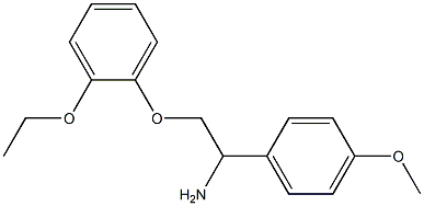 2-(2-ethoxyphenoxy)-1-(4-methoxyphenyl)ethanamine Structure