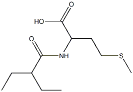 2-(2-ethylbutanamido)-4-(methylsulfanyl)butanoic acid Structure