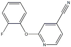 2-(2-fluorophenoxy)isonicotinonitrile 구조식 이미지