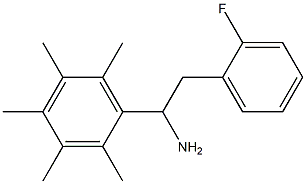 2-(2-fluorophenyl)-1-(2,3,4,5,6-pentamethylphenyl)ethan-1-amine 구조식 이미지