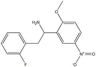 2-(2-fluorophenyl)-1-(2-methoxy-5-nitrophenyl)ethan-1-amine Structure