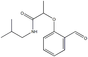 2-(2-formylphenoxy)-N-(2-methylpropyl)propanamide 구조식 이미지