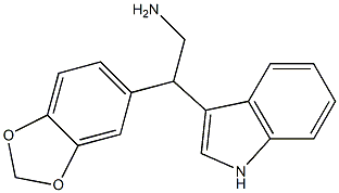 2-(2H-1,3-benzodioxol-5-yl)-2-(1H-indol-3-yl)ethan-1-amine Structure