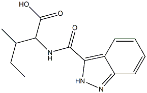 2-(2H-indazol-3-ylformamido)-3-methylpentanoic acid 구조식 이미지
