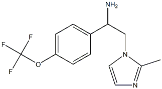 2-(2-methyl-1H-imidazol-1-yl)-1-[4-(trifluoromethoxy)phenyl]ethan-1-amine Structure