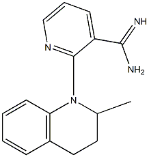 2-(2-methyl-3,4-dihydroquinolin-1(2H)-yl)pyridine-3-carboximidamide 구조식 이미지