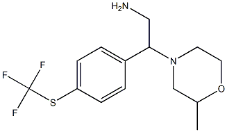 2-(2-methylmorpholin-4-yl)-2-{4-[(trifluoromethyl)sulfanyl]phenyl}ethan-1-amine Structure