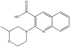 2-(2-methylmorpholin-4-yl)quinoline-3-carboxylic acid Structure