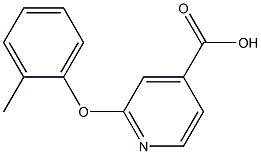 2-(2-methylphenoxy)pyridine-4-carboxylic acid Structure