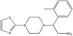 2-(2-methylphenyl)-2-[4-(1,3-thiazol-2-yl)piperazin-1-yl]ethan-1-amine Structure