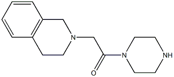 2-(2-oxo-2-piperazin-1-ylethyl)-1,2,3,4-tetrahydroisoquinoline 구조식 이미지