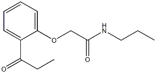 2-(2-propionylphenoxy)-N-propylacetamide 구조식 이미지