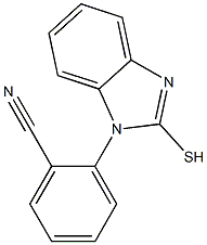 2-(2-sulfanyl-1H-1,3-benzodiazol-1-yl)benzonitrile Structure