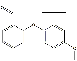 2-(2-tert-butyl-4-methoxyphenoxy)benzaldehyde Structure