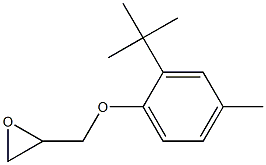 2-(2-tert-butyl-4-methylphenoxymethyl)oxirane 구조식 이미지