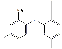 2-(2-tert-butyl-5-methylphenoxy)-5-fluoroaniline Structure