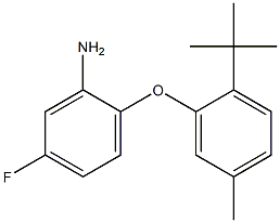 2-(2-tert-butyl-5-methylphenoxy)-5-fluoroaniline 구조식 이미지