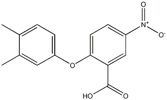 2-(3,4-dimethylphenoxy)-5-nitrobenzoic acid Structure
