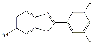 2-(3,5-dichlorophenyl)-1,3-benzoxazol-6-amine 구조식 이미지