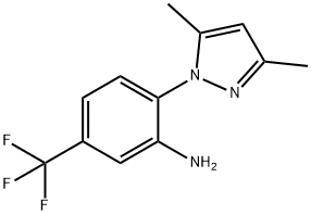 2-(3,5-dimethyl-1H-pyrazol-1-yl)-5-(trifluoromethyl)aniline Structure