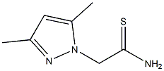 2-(3,5-dimethyl-1H-pyrazol-1-yl)ethanethioamide Structure