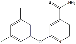2-(3,5-dimethylphenoxy)pyridine-4-carbothioamide 구조식 이미지