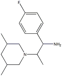 2-(3,5-dimethylpiperidin-1-yl)-1-(4-fluorophenyl)propan-1-amine 구조식 이미지