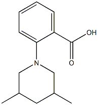 2-(3,5-dimethylpiperidin-1-yl)benzoic acid 구조식 이미지