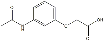 2-(3-acetamidophenoxy)acetic acid 구조식 이미지