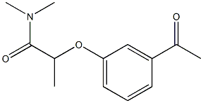 2-(3-acetylphenoxy)-N,N-dimethylpropanamide Structure