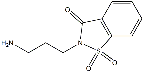 2-(3-aminopropyl)-1,2-benzisothiazol-3(2H)-one 1,1-dioxide 구조식 이미지