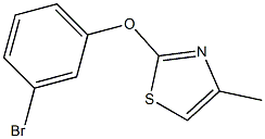 2-(3-bromophenoxy)-4-methyl-1,3-thiazole 구조식 이미지