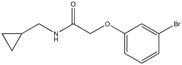 2-(3-bromophenoxy)-N-(cyclopropylmethyl)acetamide Structure