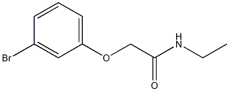 2-(3-bromophenoxy)-N-ethylacetamide 구조식 이미지